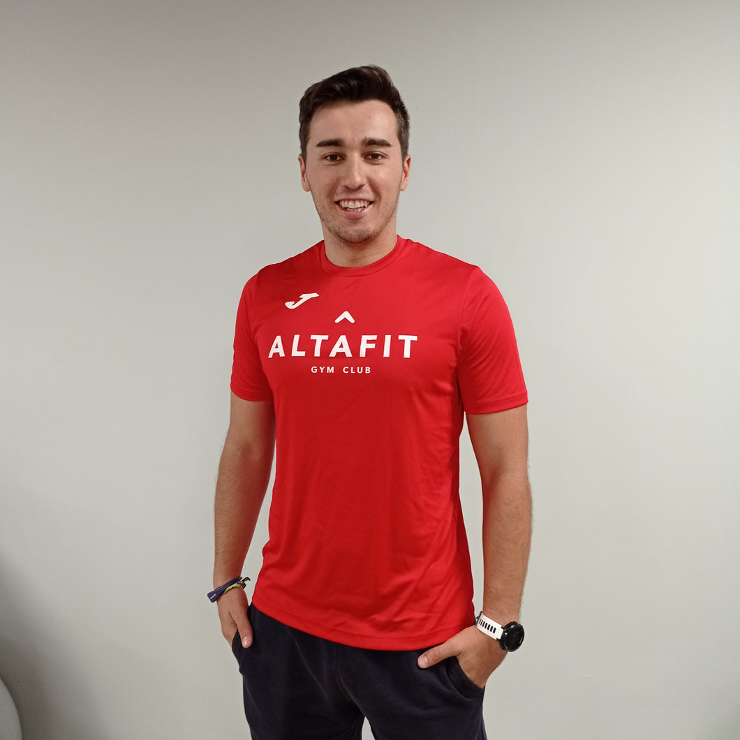 Camiseta Hombre con mangas ALTAFIT Rojo