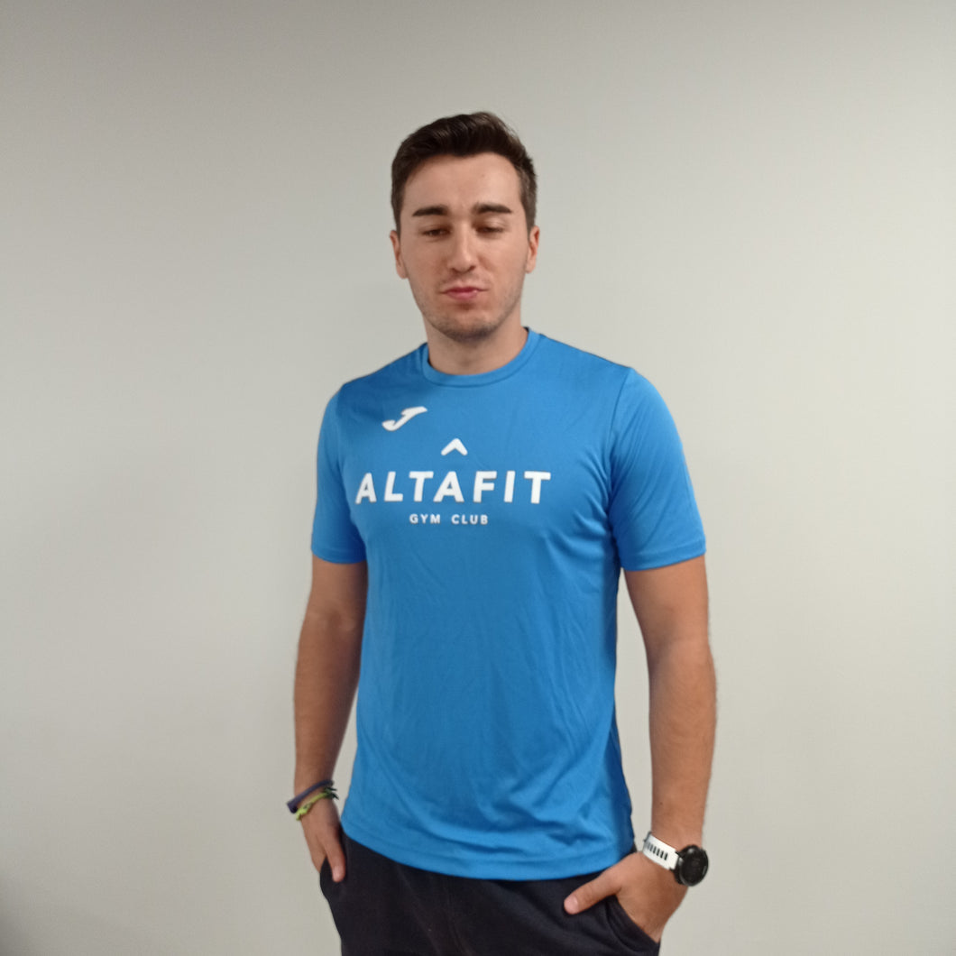 Camiseta Hombre con mangas ALTAFIT Azul Claro